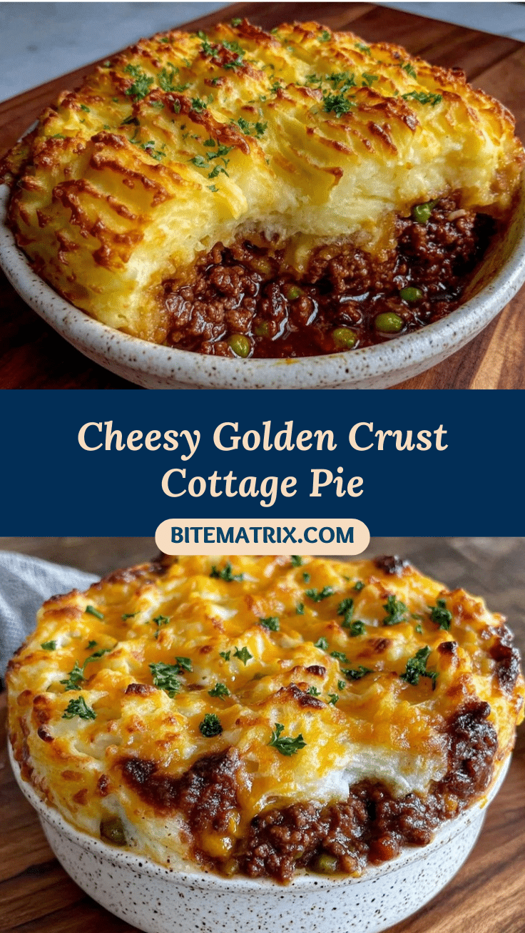 comforting cottage pie with cheddar crust recipe