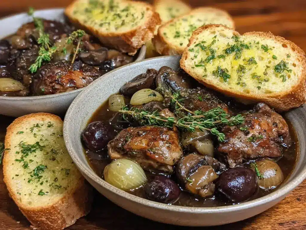 coq au vin for two - featured image
