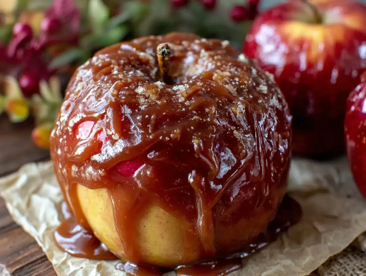 cozy apple caramel recipe for fall preparation steps