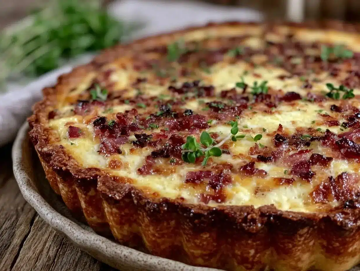 Cozy Classic Quiche Lorraine preparation steps