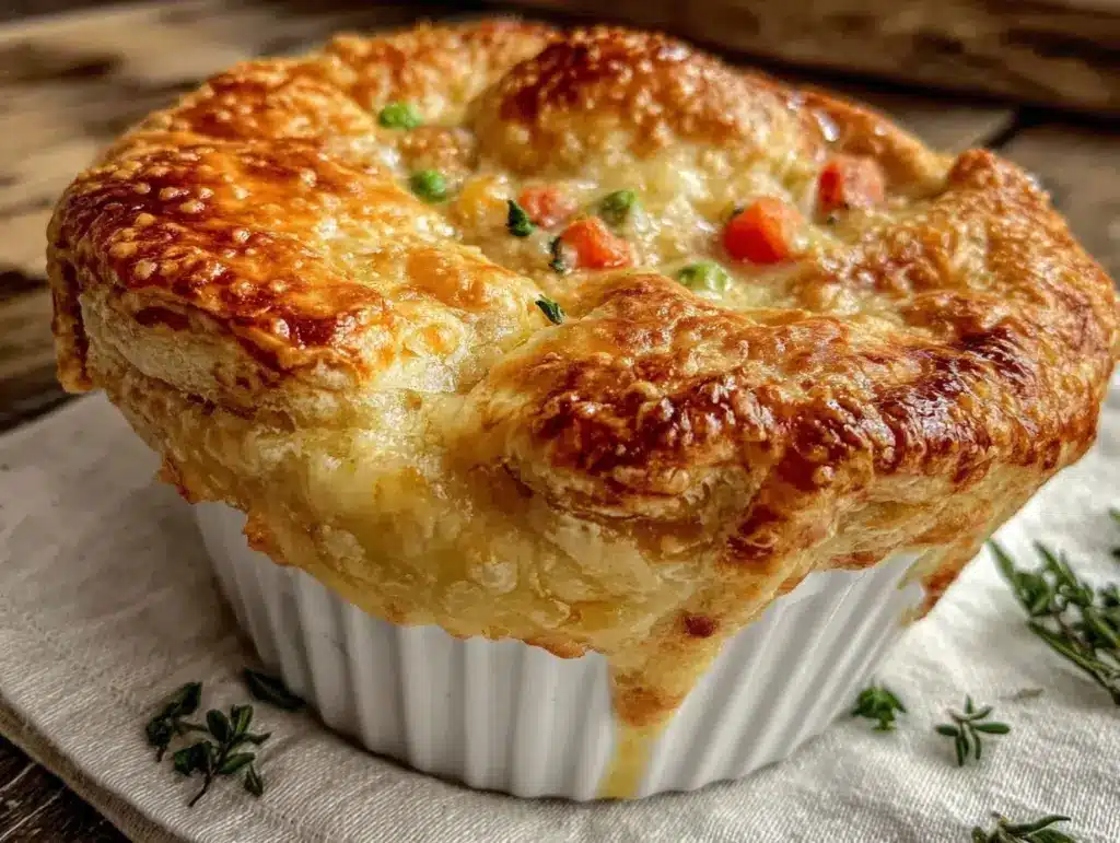 cozy ramekin pot pie - featured image