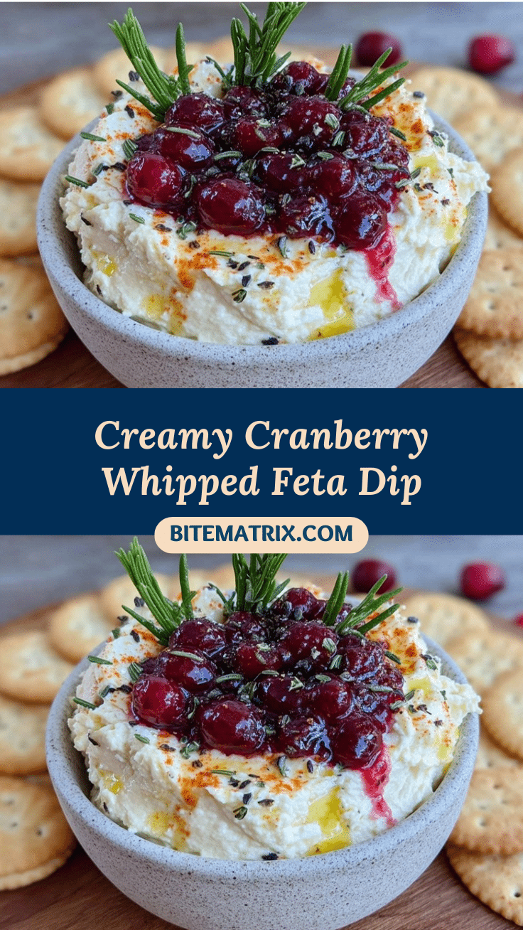 Cranberry Whipped Feta Dip recipe