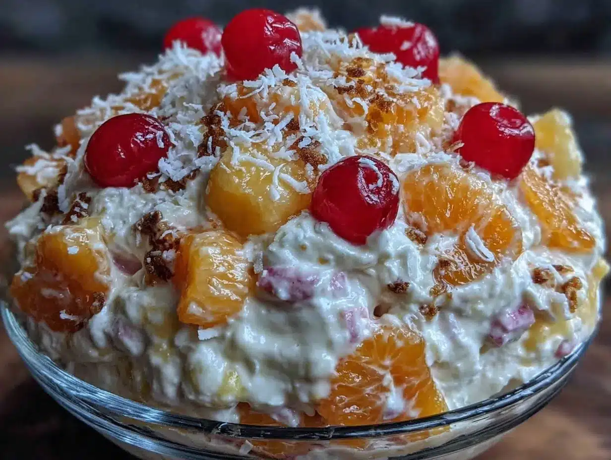 creamy ambrosia salad preparation steps