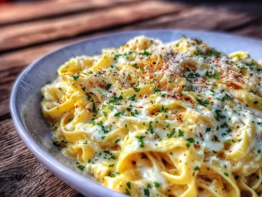 creamy authentic fettuccine alfredo recipe - featured image