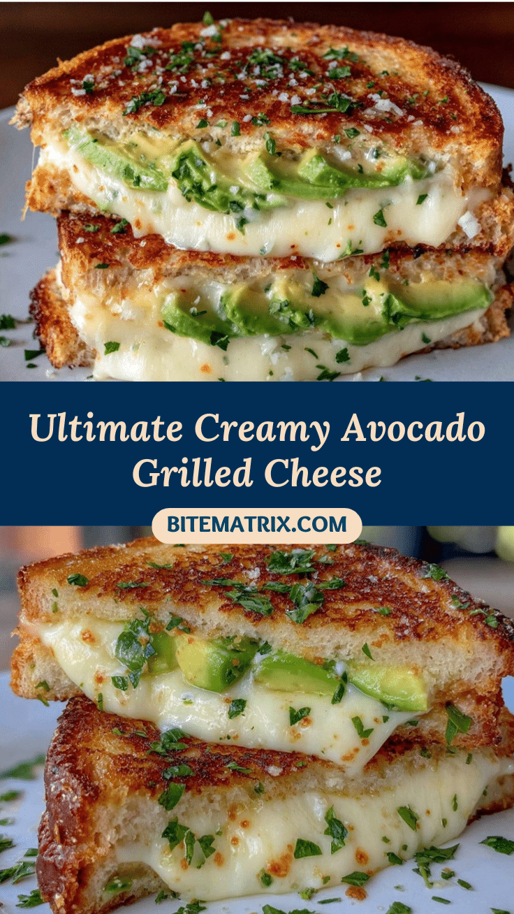 Creamy Avocado Grilled Cheese Sandwich recipe