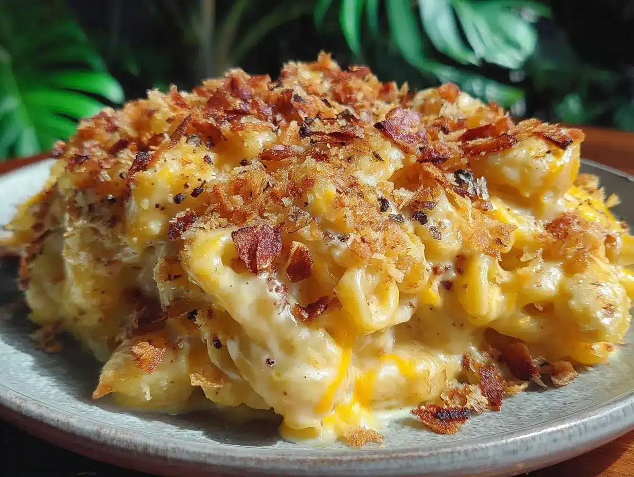 creamy baked cheddar mac and cheese preparation steps