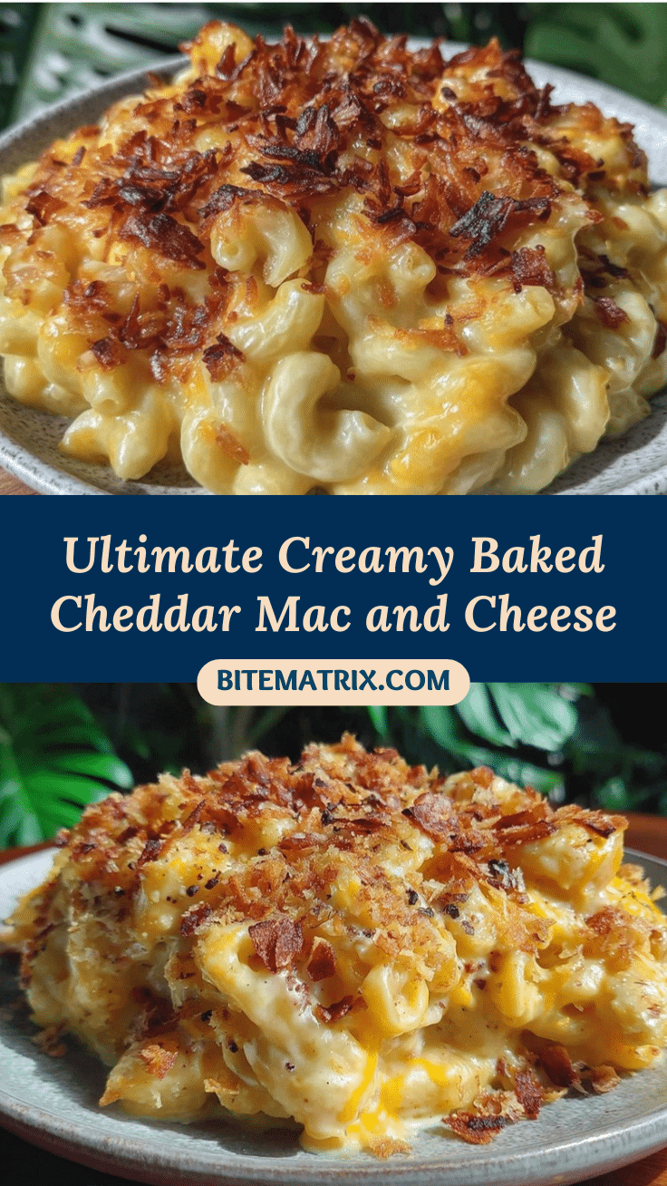 creamy baked cheddar mac and cheese recipe
