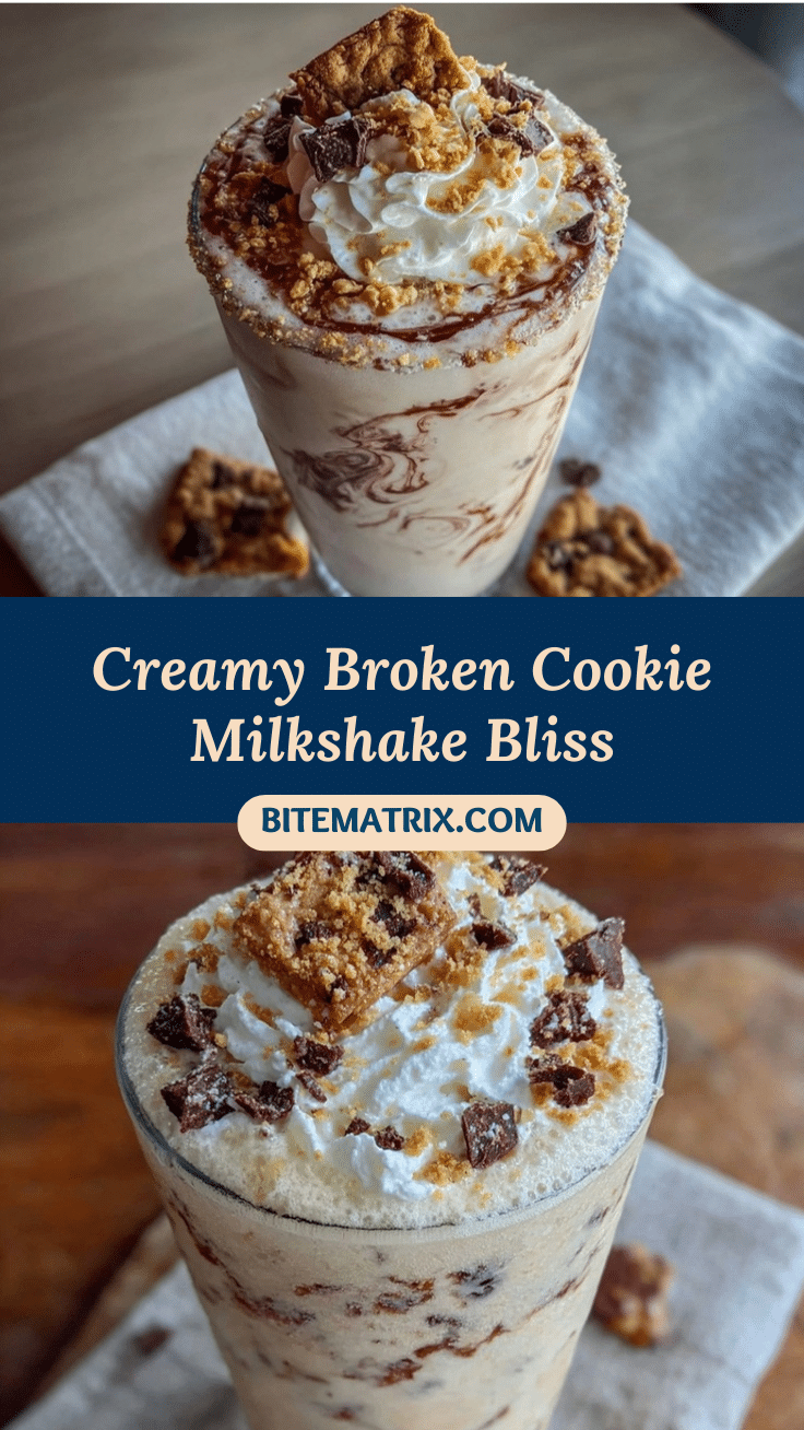 creamy broken cookie milkshake delight recipe
