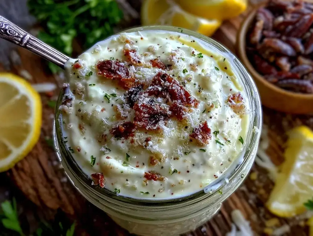 creamy caesar dressing from scratch - featured image
