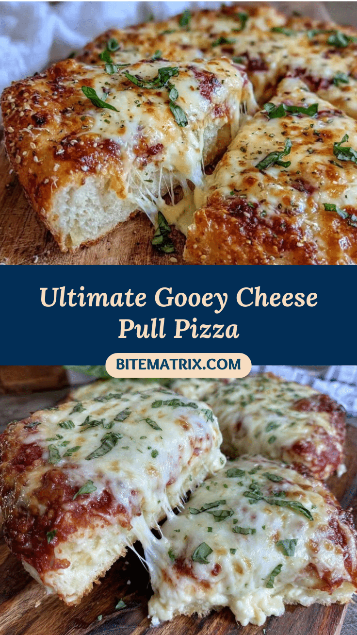 creamy cheese pull pizza recipe
