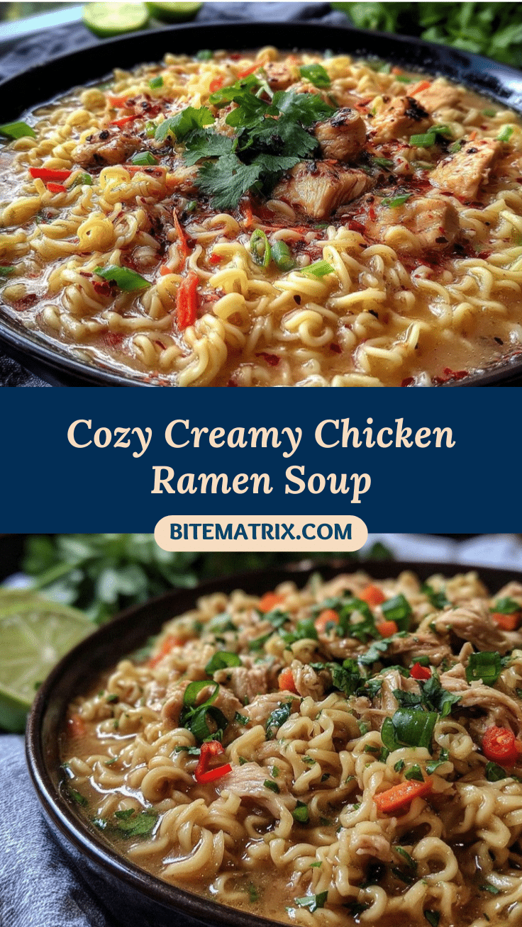 creamy chicken and ramen soup recipe