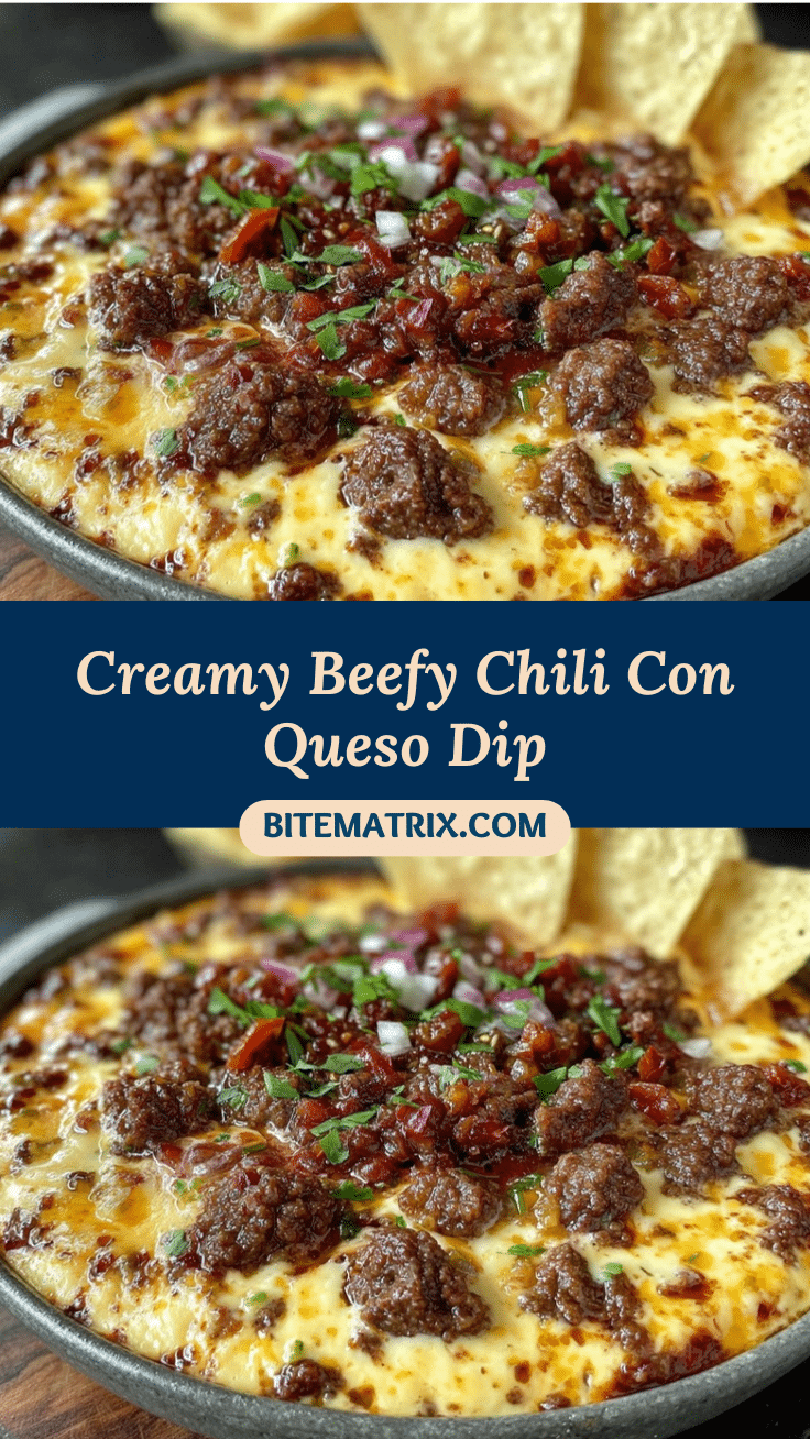creamy chili con queso with ground beef recipe