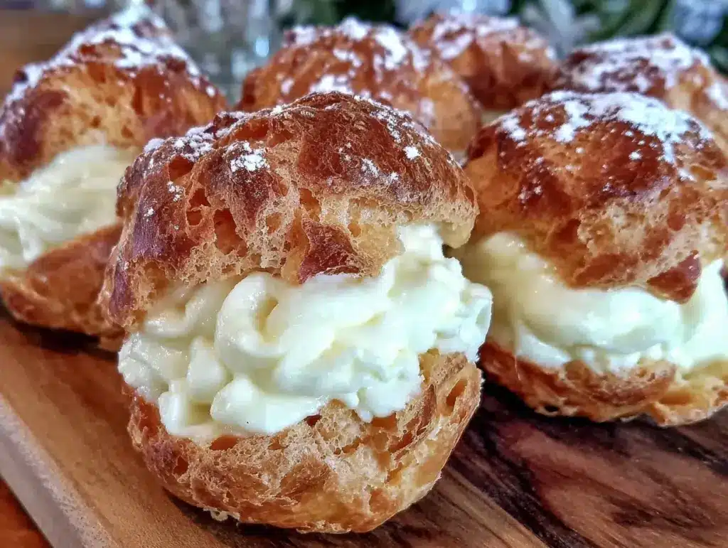 creamy diploma cream puffs - featured image