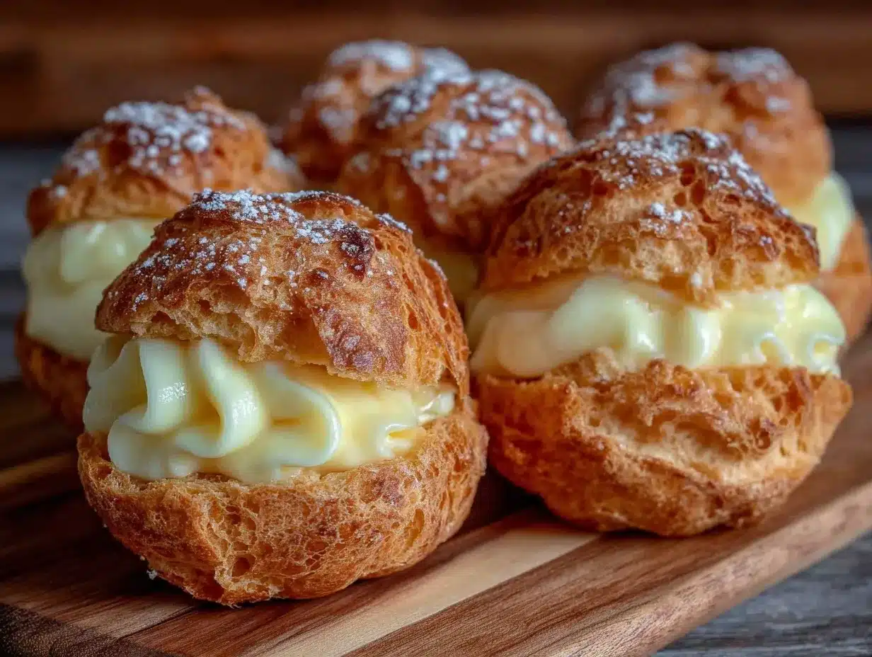 creamy diploma cream puffs preparation steps