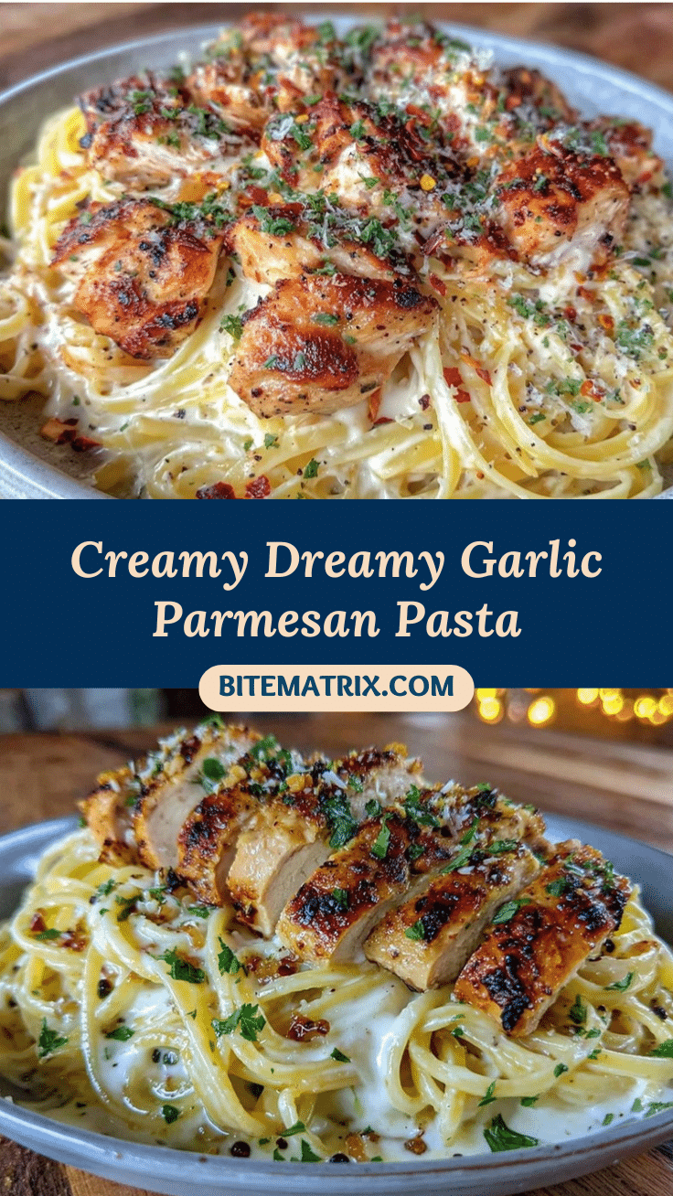 creamy garlic parmesan pasta with chicken recipe