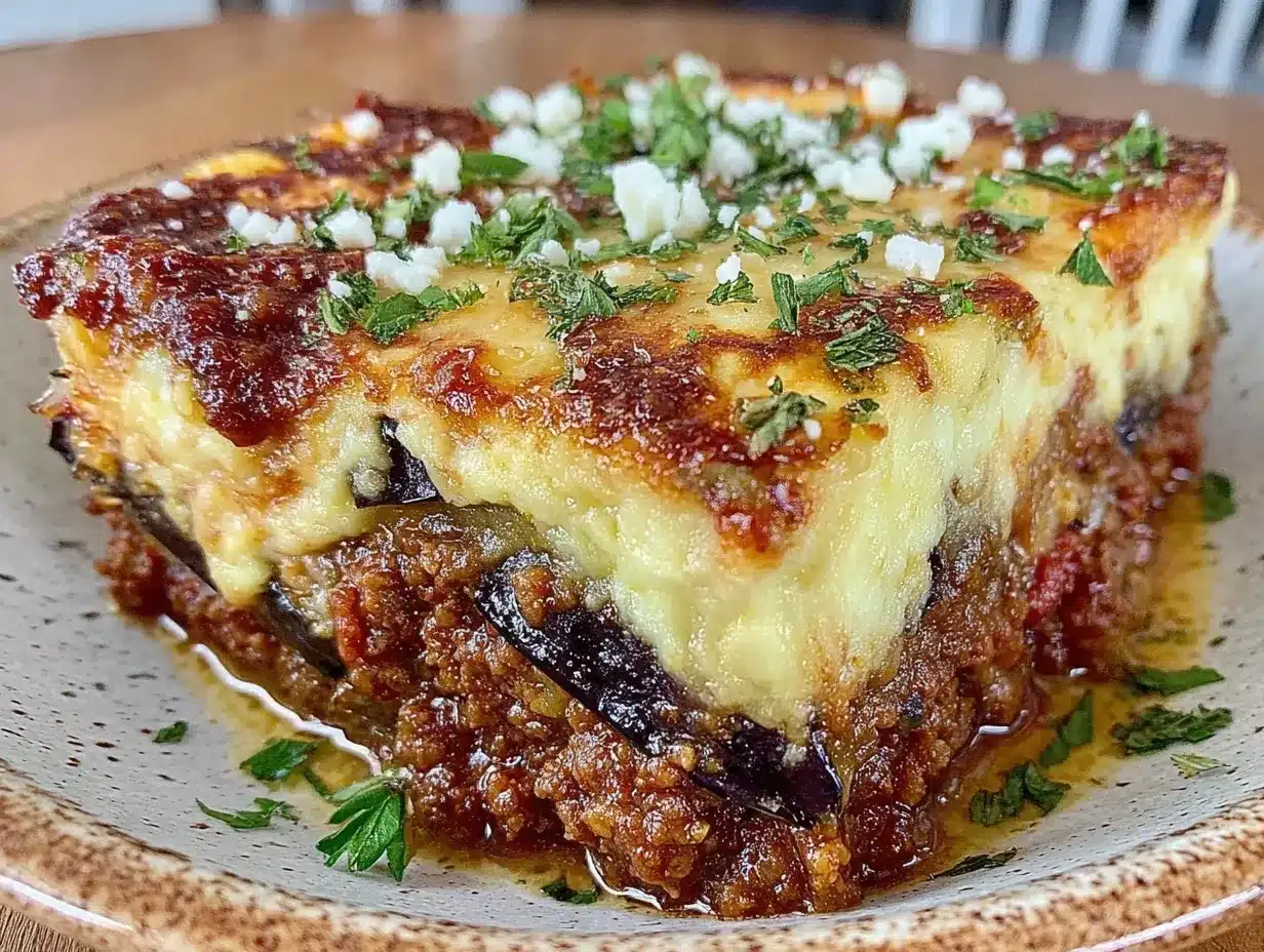 creamy greek moussaka recipe preparation steps