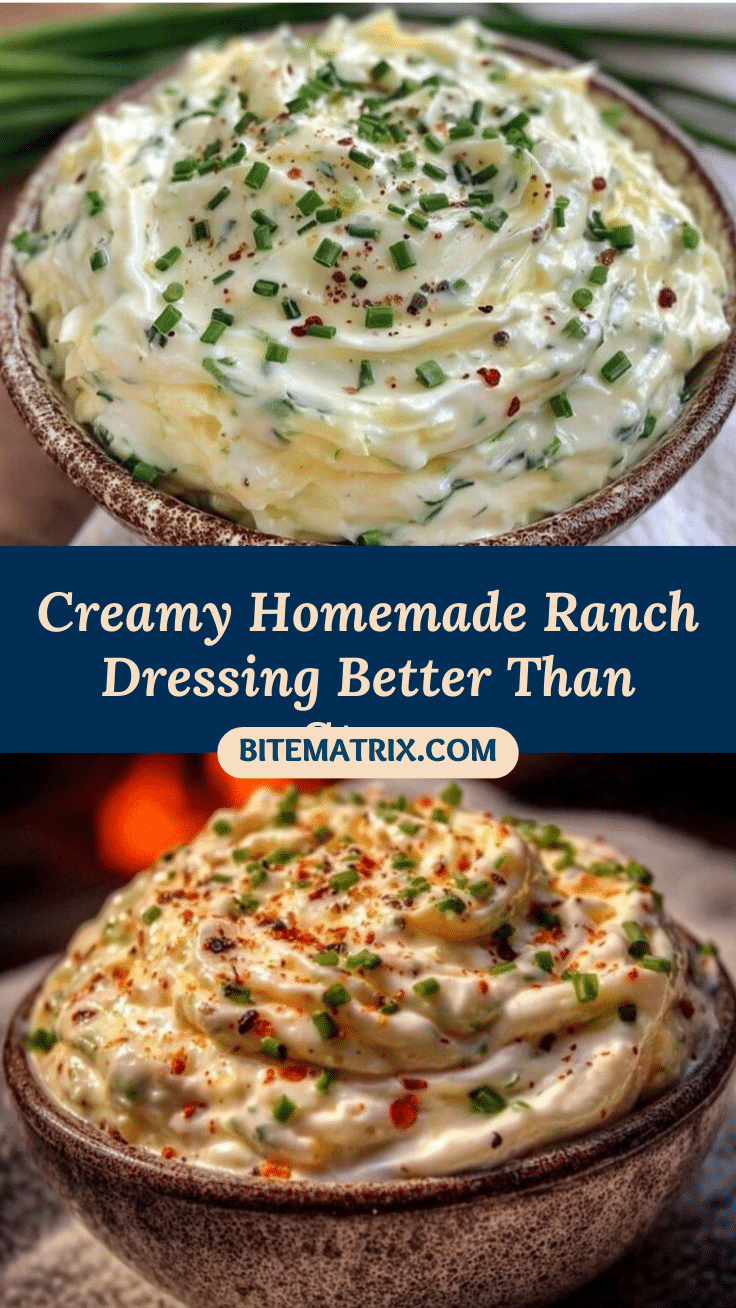 creamy homemade ranch dressing recipe