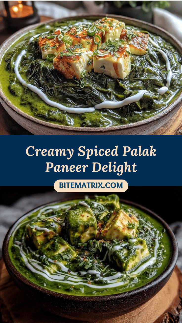 creamy palak paneer recipe recipe