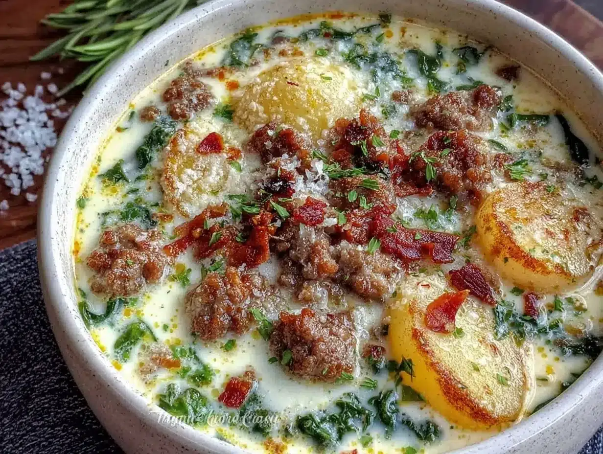 Creamy Paleo Zuppa Toscana preparation steps