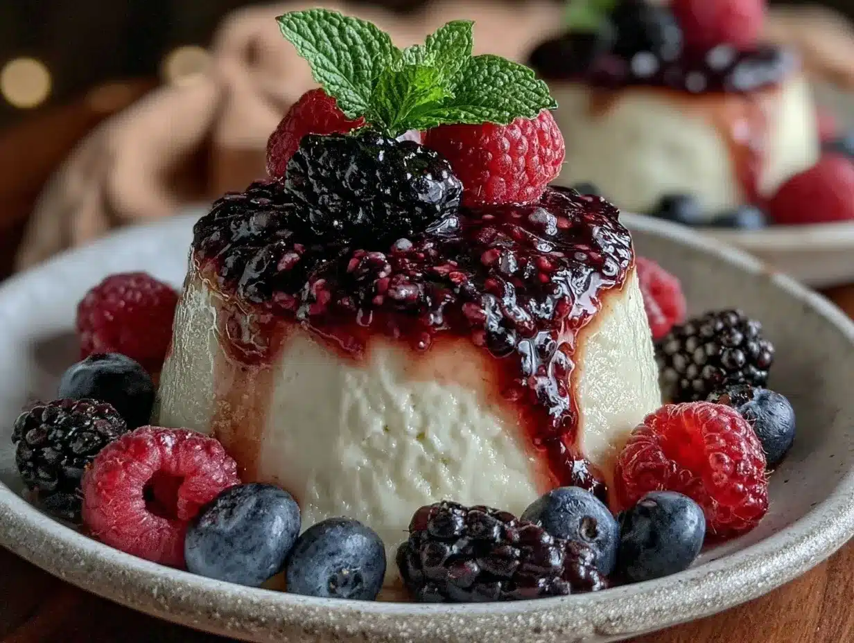 creamy panna cotta preparation steps