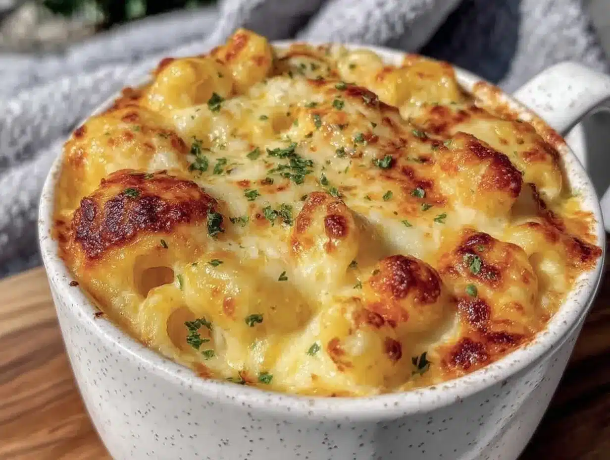 creamy quick mug mac and cheese preparation steps