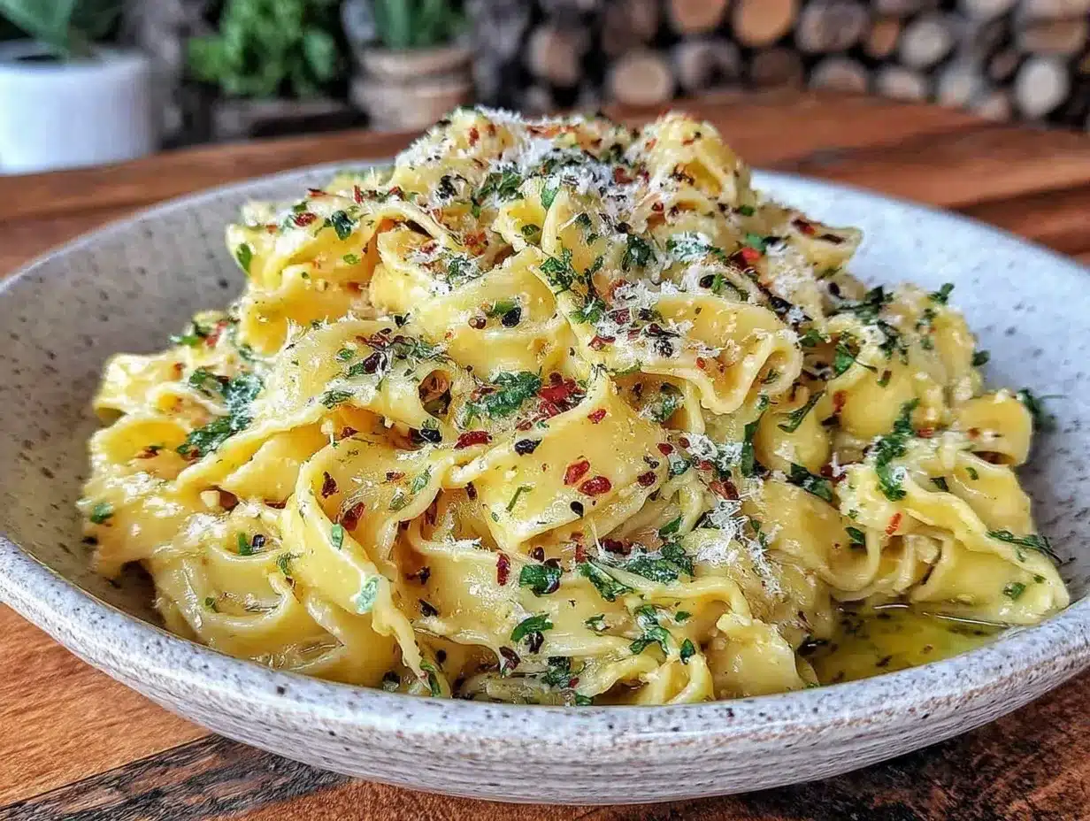 creamy sad girl pasta butter noodles preparation steps