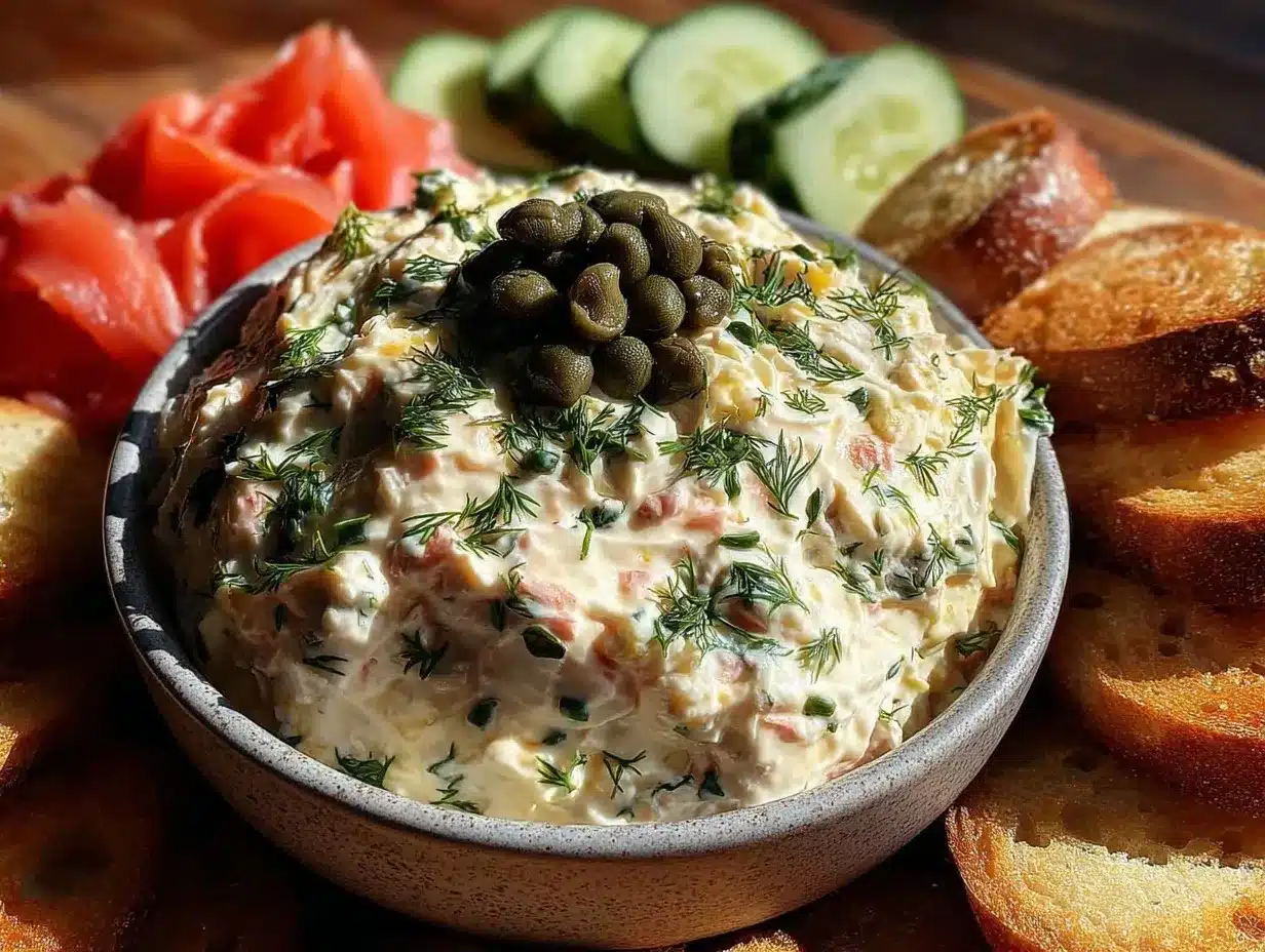 creamy smoked salmon dip preparation steps