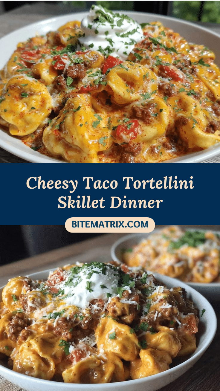 Creamy Taco Tortellini Skillet recipe