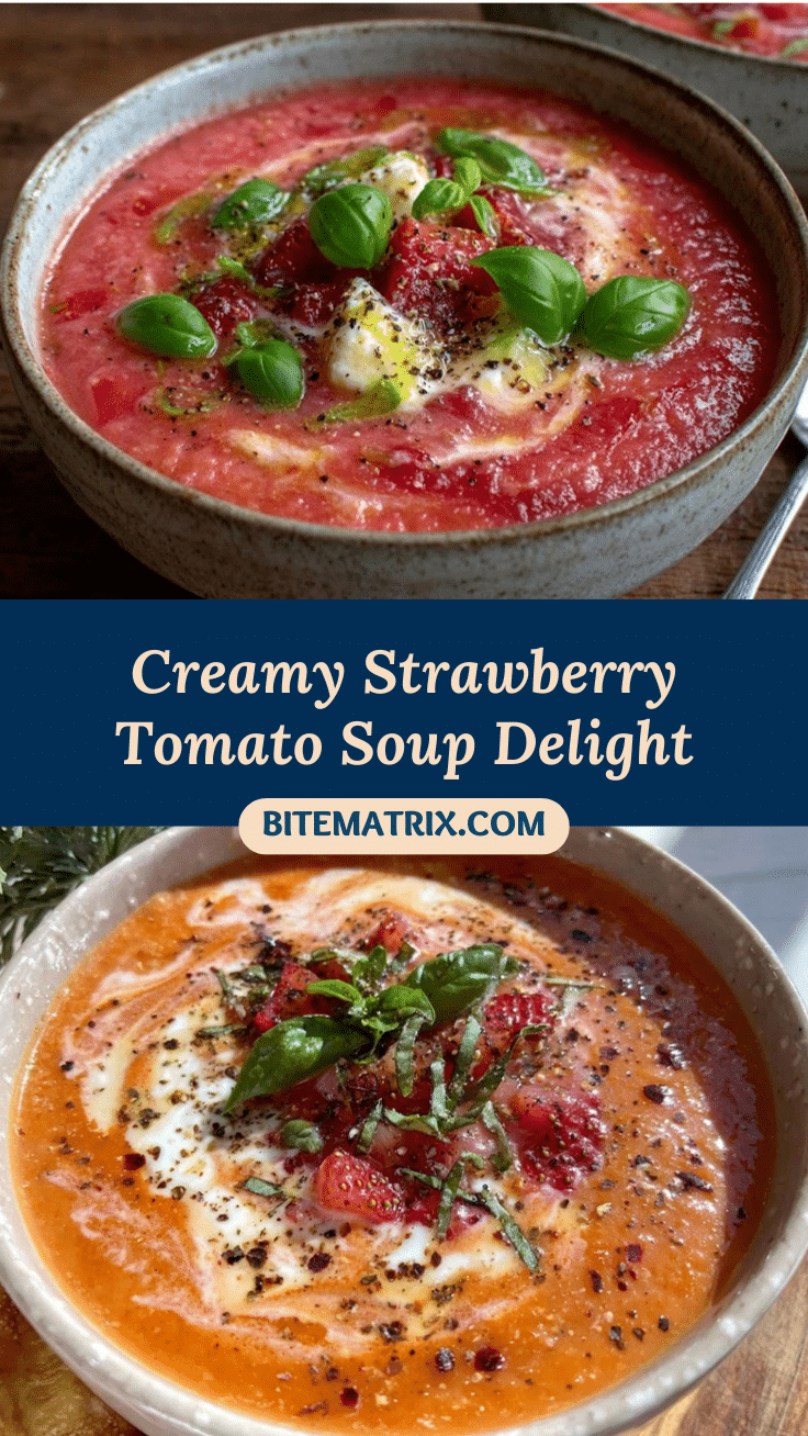 creamy tomato soup with strawberry twist recipe