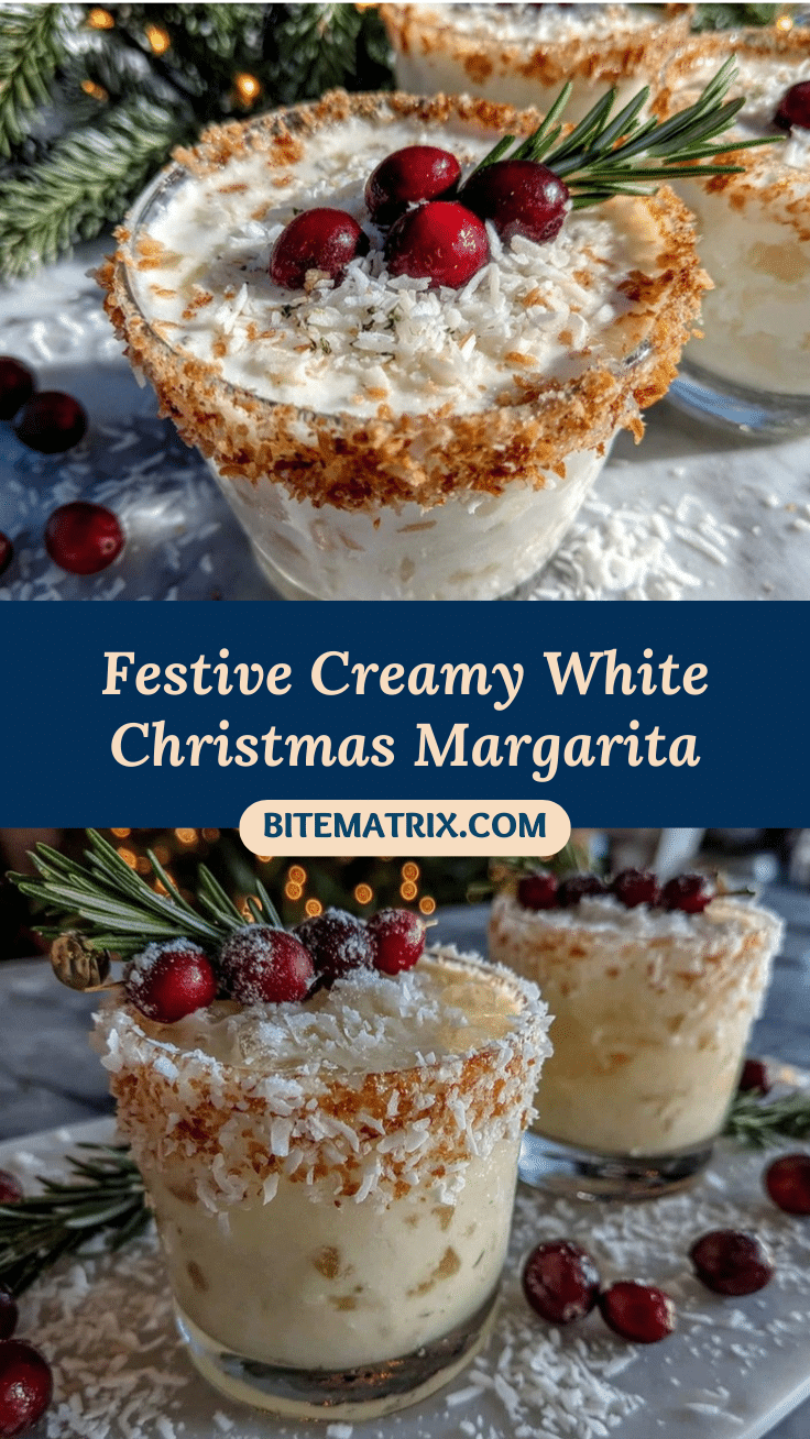 Creamy White Christmas Margarita recipe