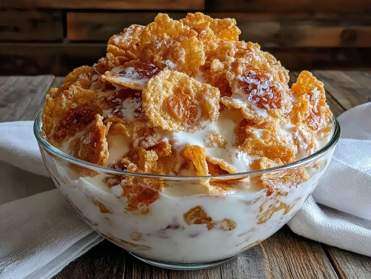 crisp cereal with ice cold milk preparation steps