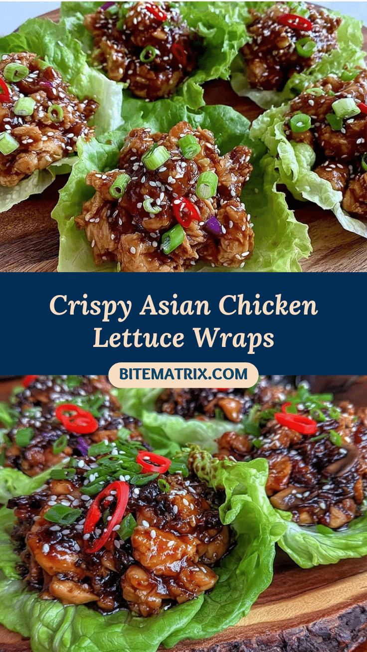 crispy Asian chicken lettuce wraps recipe
