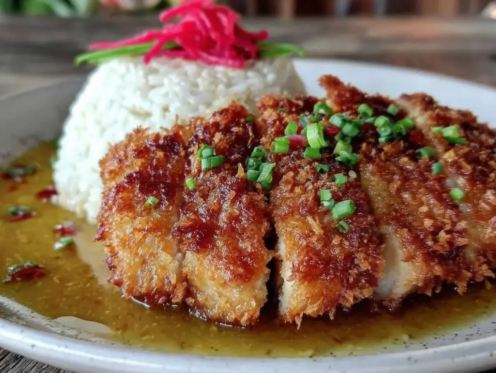 crispy chicken katsu curry - featured image