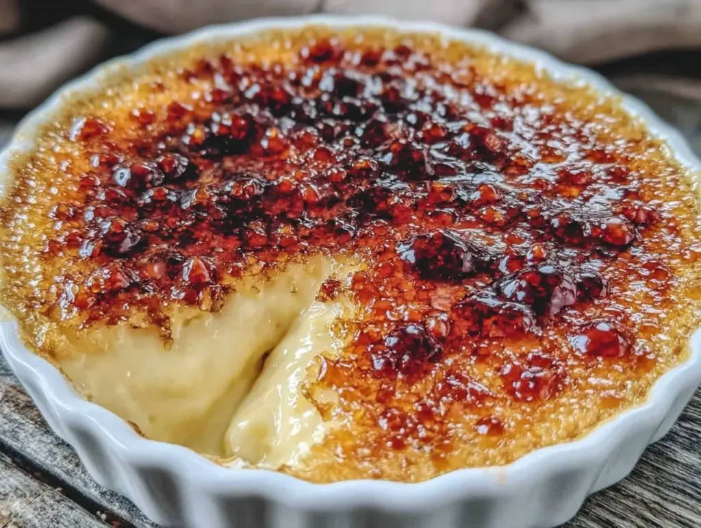 crispy crème brûlée torch crack dessert - featured image
