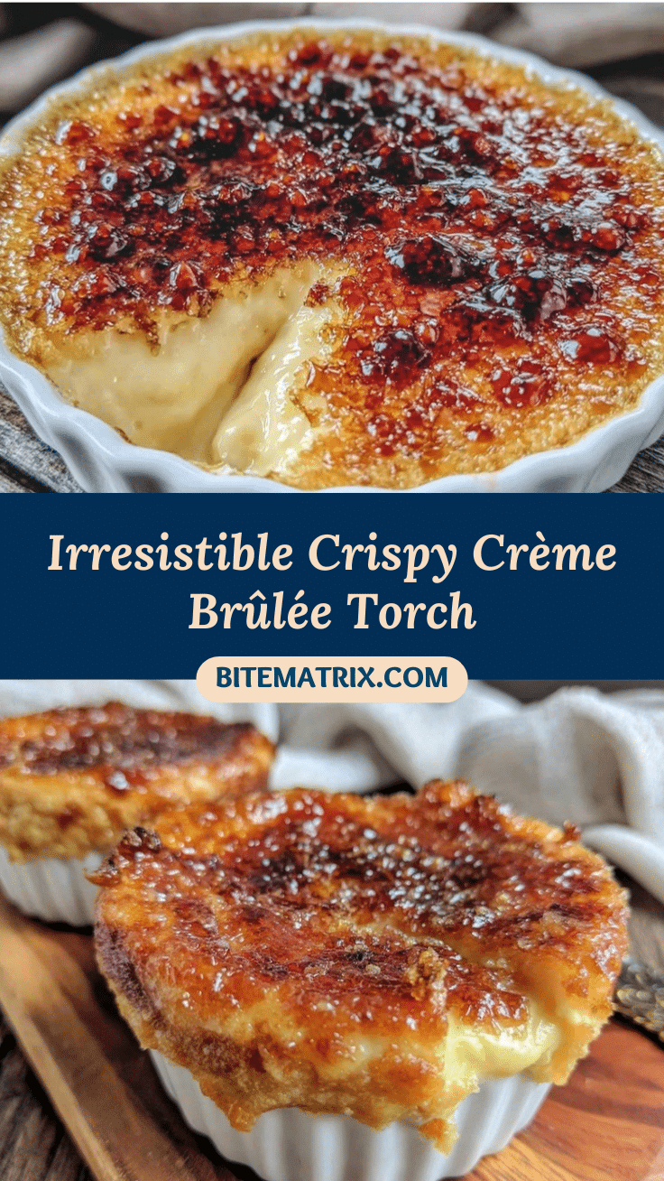 crispy crème brûlée torch crack dessert recipe