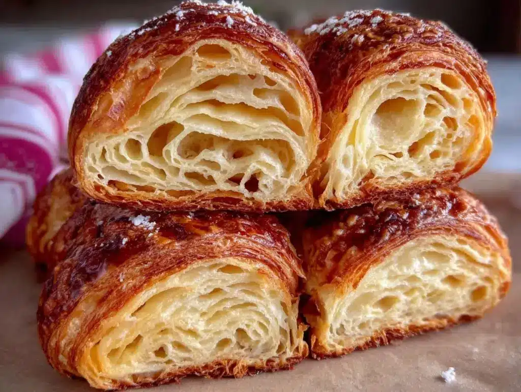 crispy croissant layers recipe - featured image