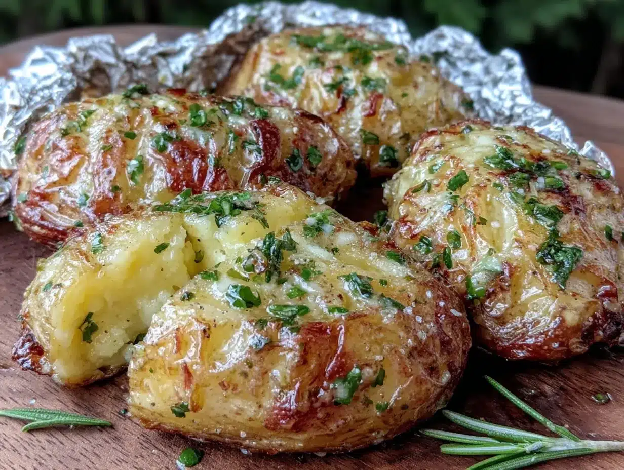 crispy foil packet potatoes preparation steps