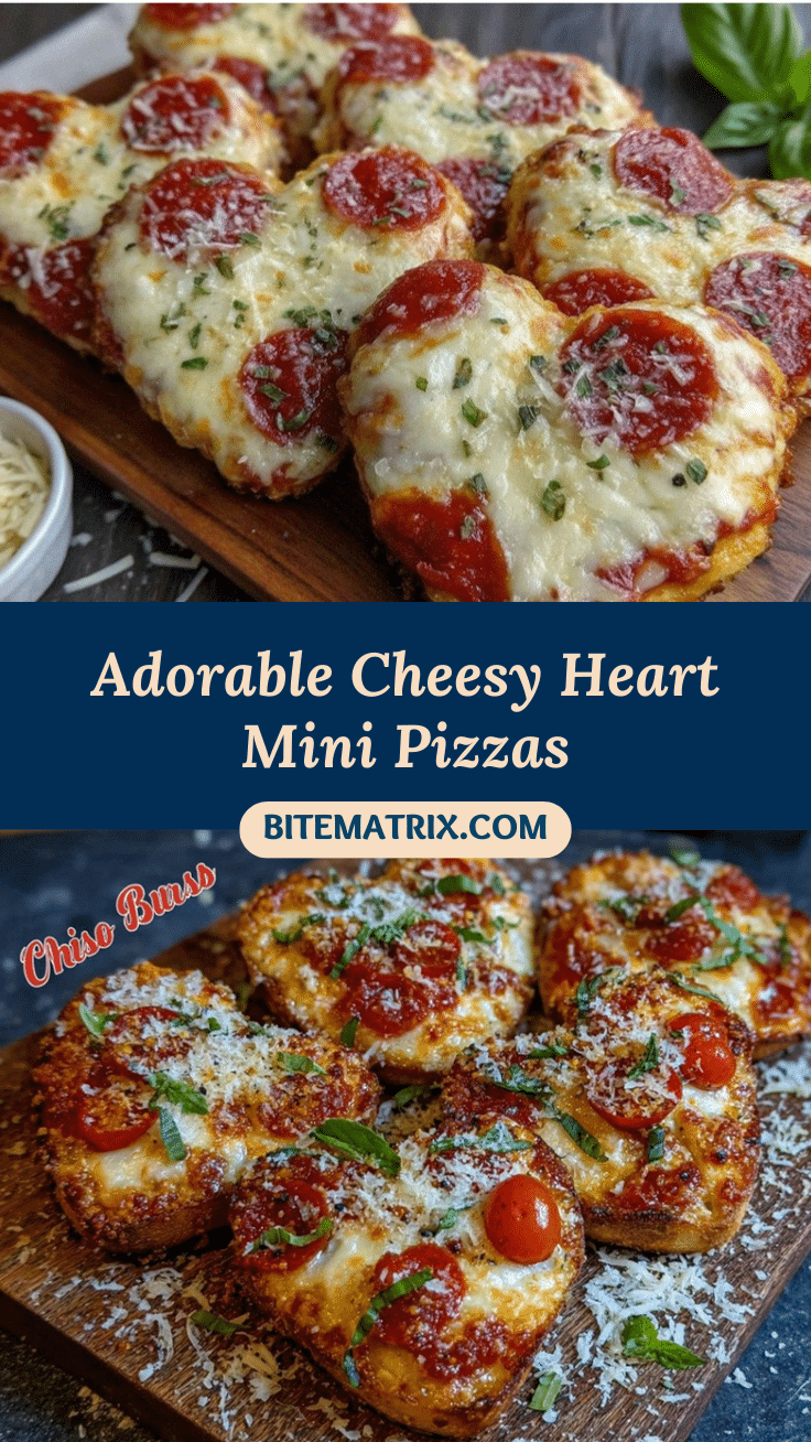 crispy heart shaped mini pizzas recipe