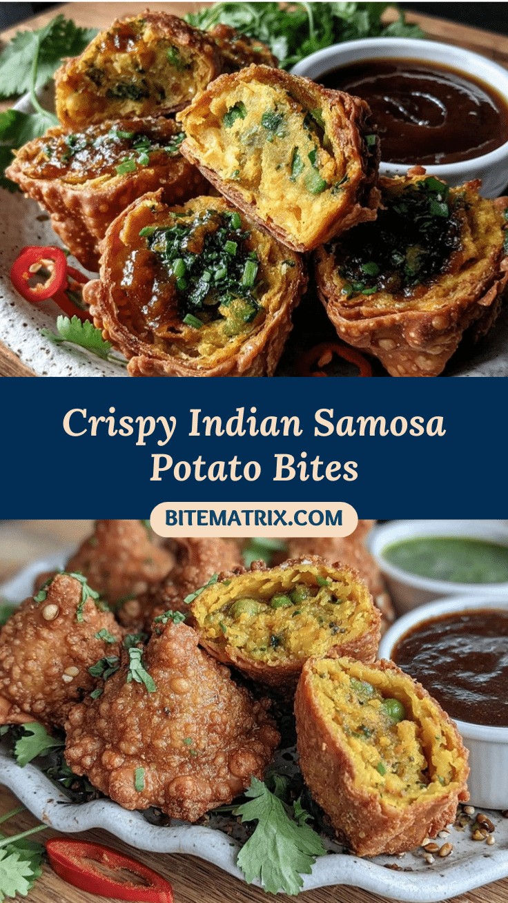 crispy Indian samosa potato bites recipe