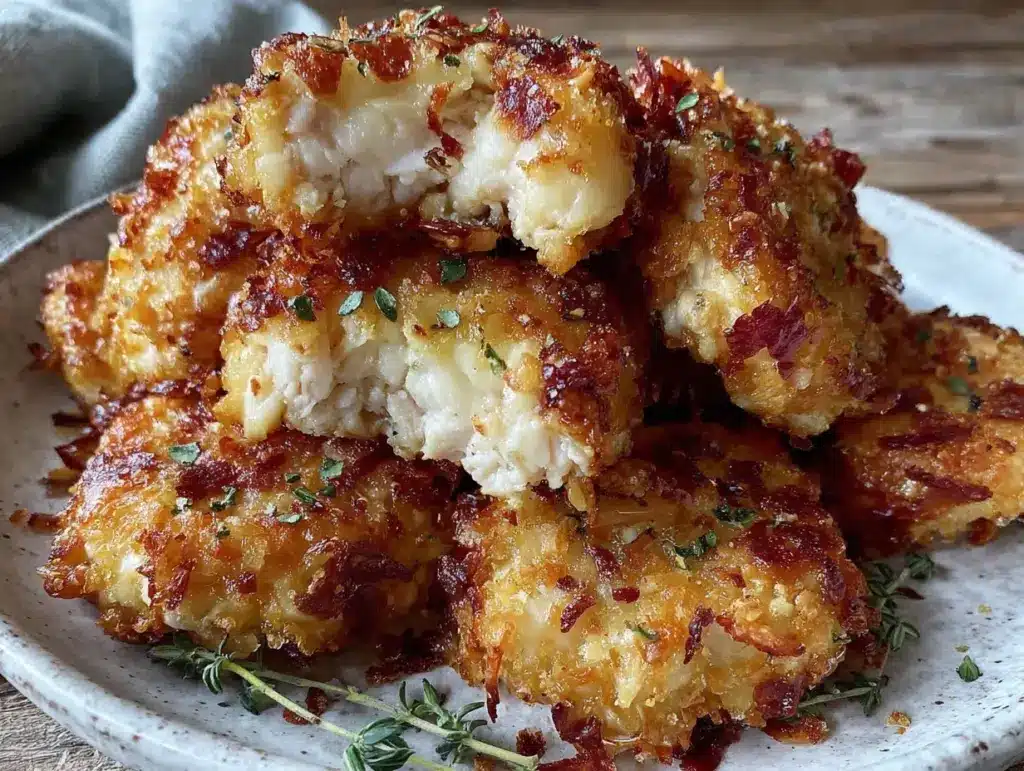 crispy paleo chicken nuggets - featured image