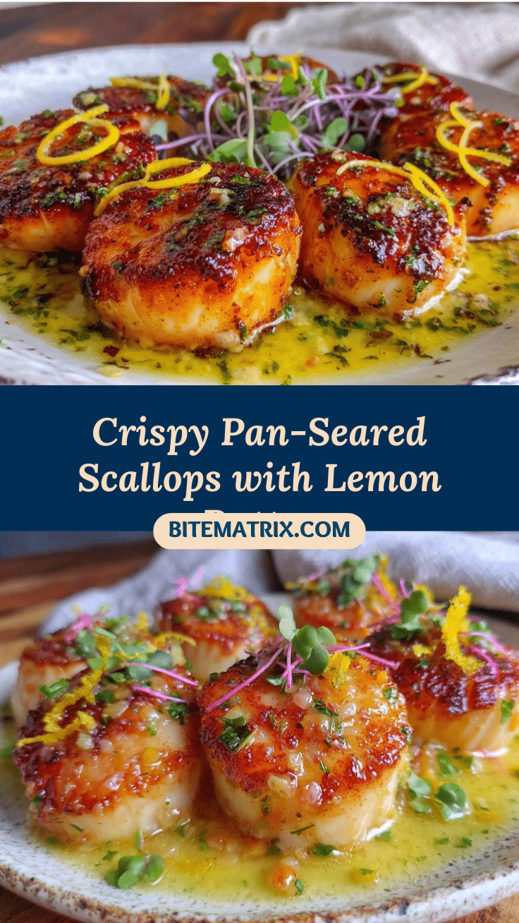crispy pan-seared scallops recipe