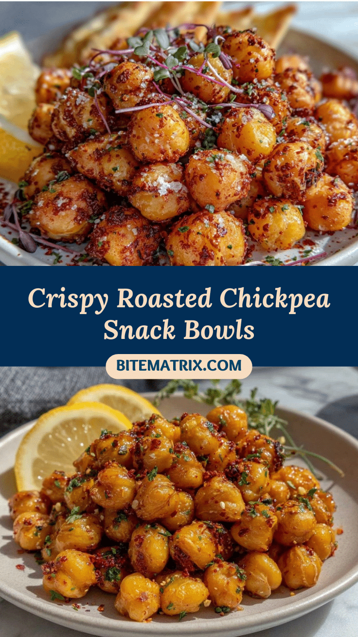crispy roasted chickpea snack bowls recipe