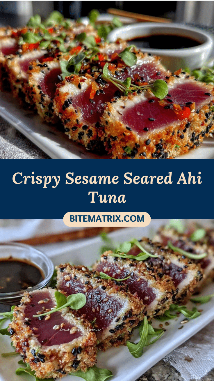 crispy seared ahi tuna recipe