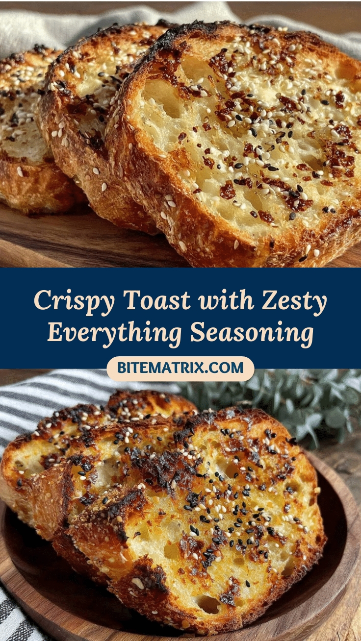 crispy toast with zesty everything seasoning recipe