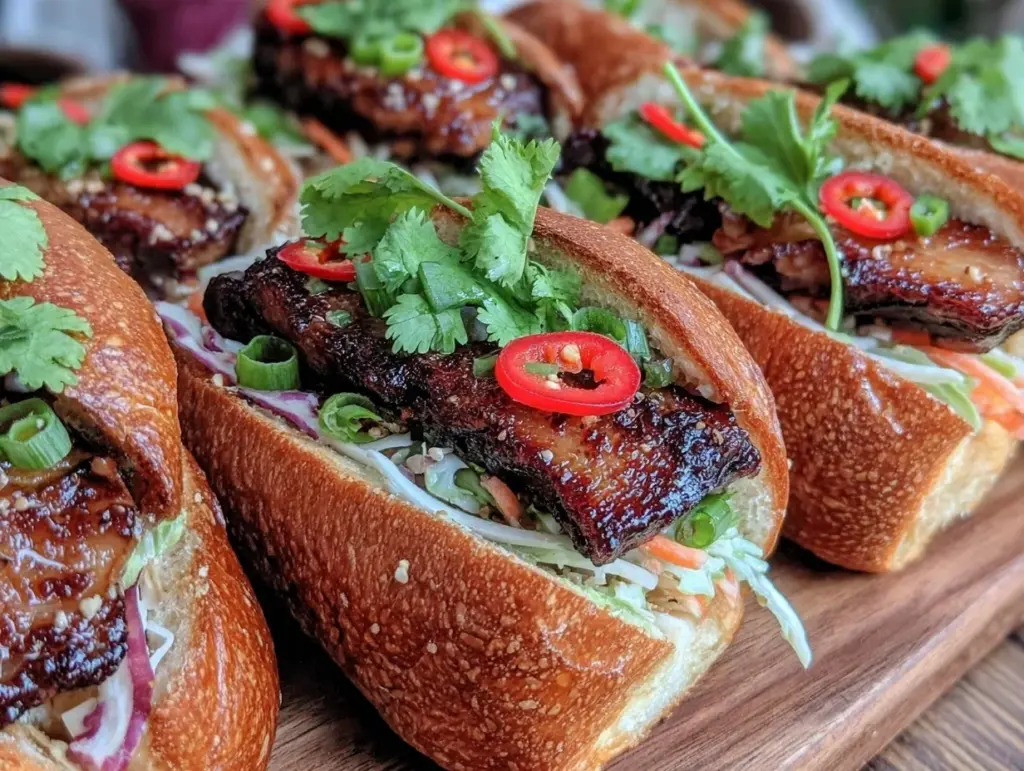 crispy vietnamese banh mi sliders - featured image