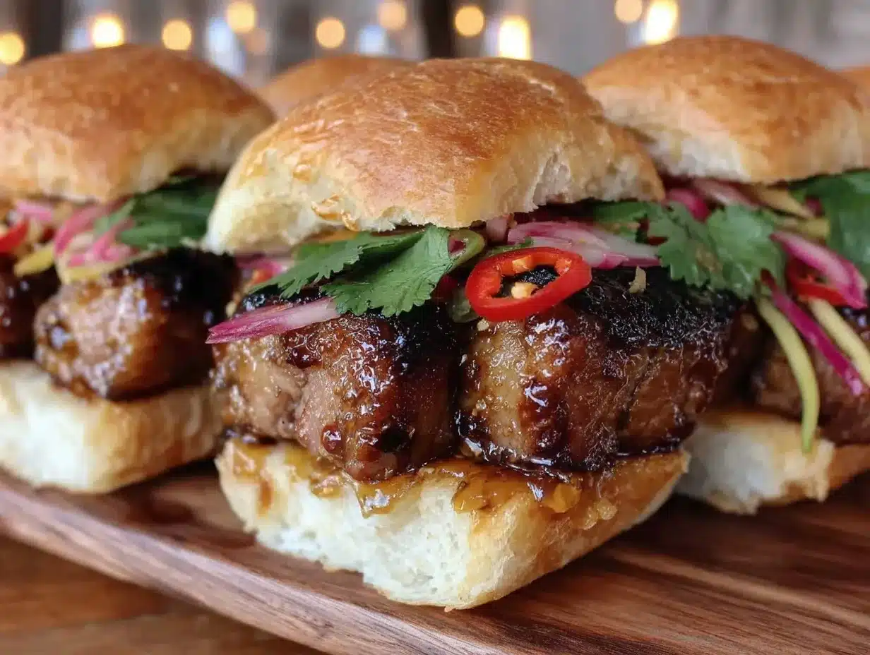 crispy vietnamese banh mi sliders preparation steps