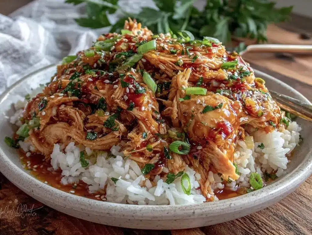 crockpot honey garlic chicken - featured image