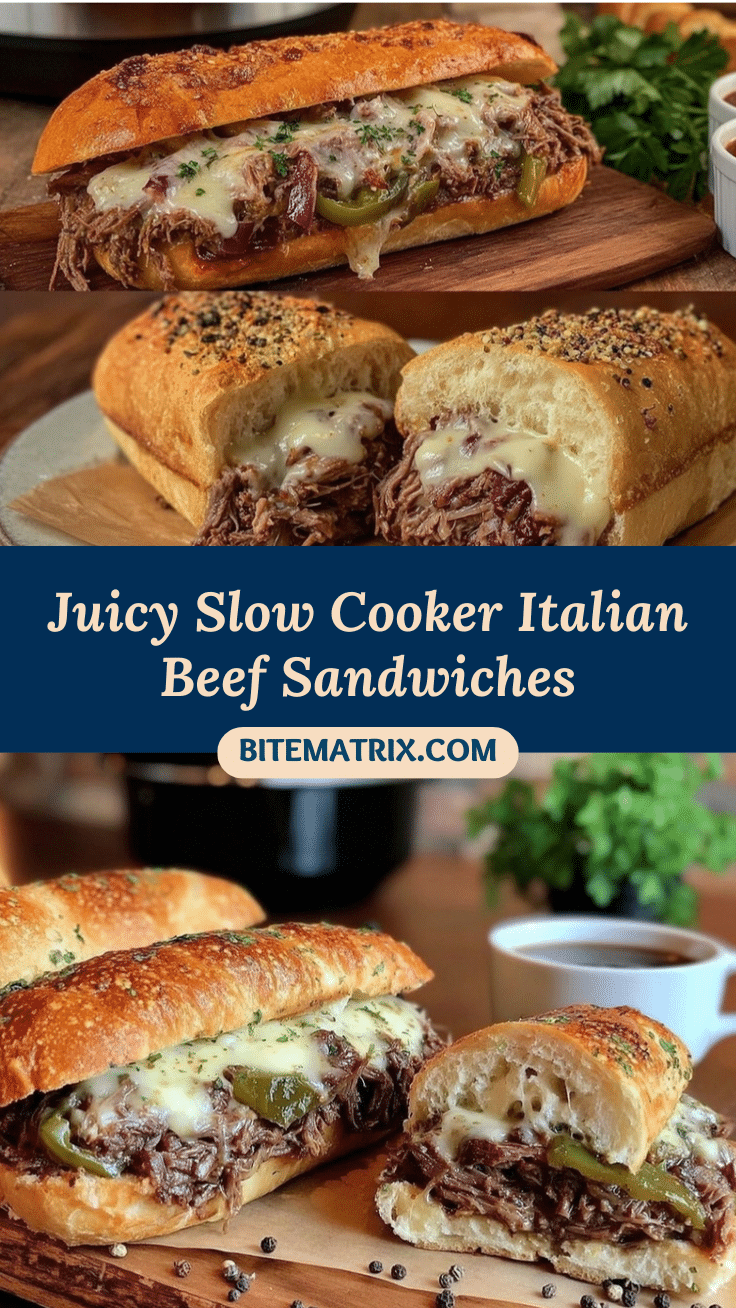 Crockpot Italian Beef Sandwiches recipe