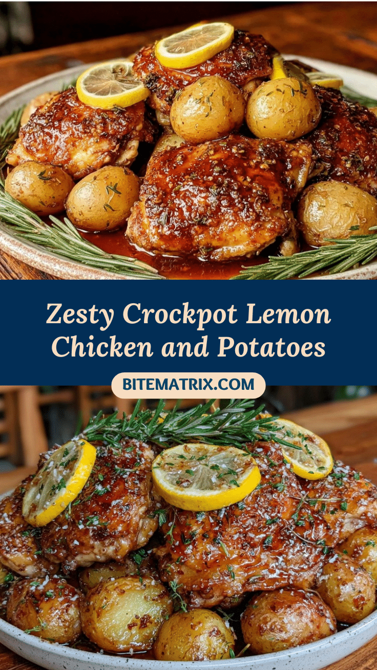 crockpot lemon chicken and potatoes recipe