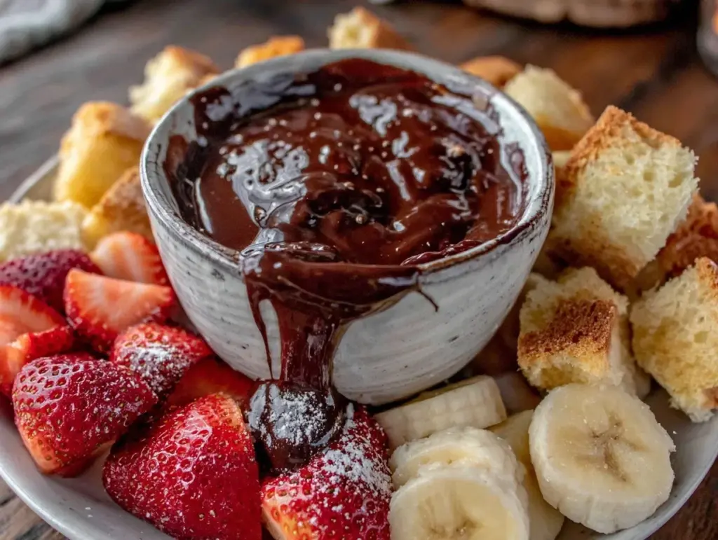decadent chocolate fondue for two - featured image